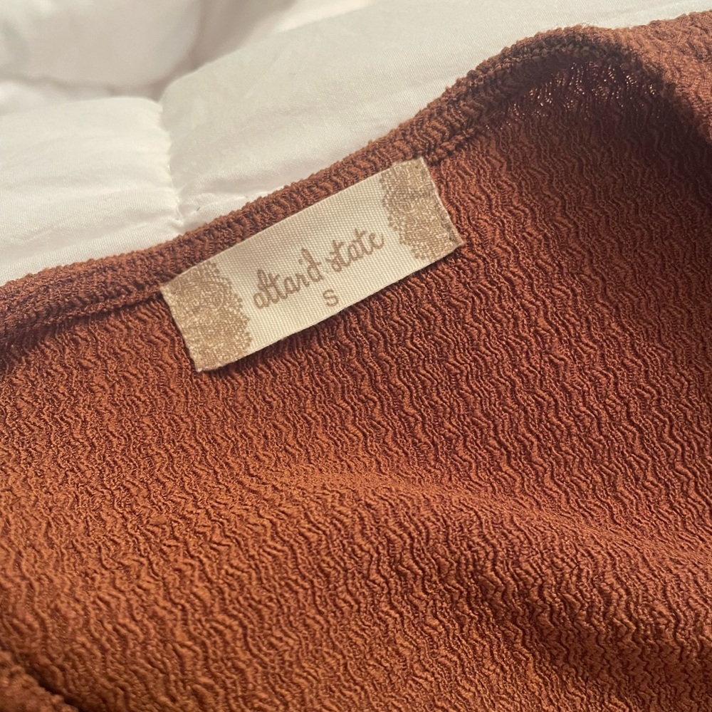 Altar'd State Rust Wrap Blouse - Picture 3 of 3